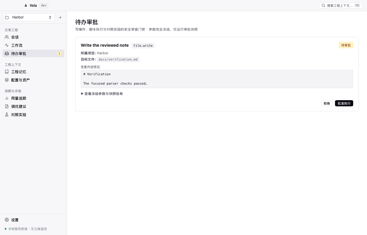 Vela 待办审批界面